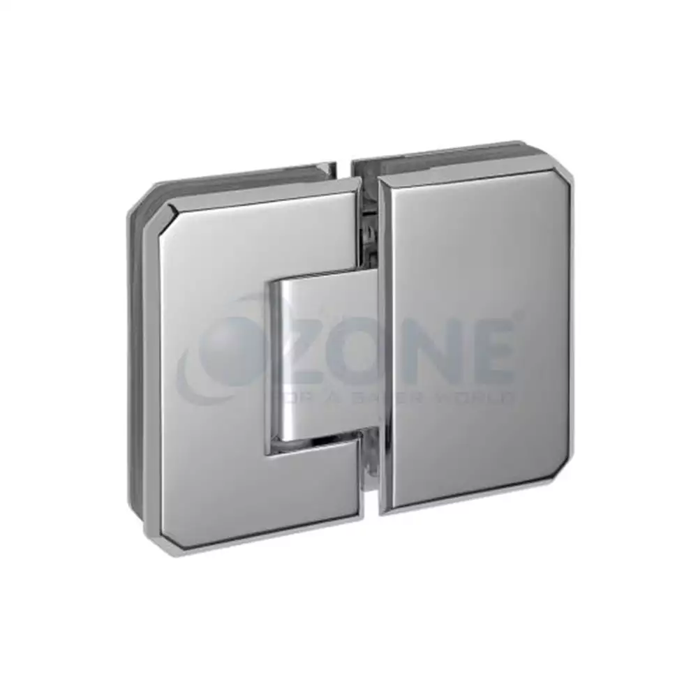 Ozone Glass to Glass Hinge 180° (OSH-2), Chrome Polish