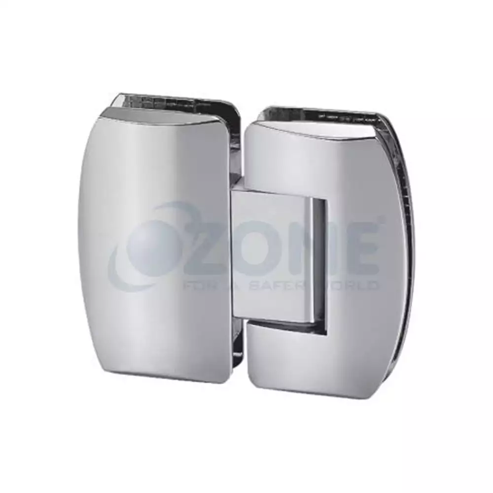 Ozone Edge Series Glass to Glass Hinge 180°, Chrome Polish