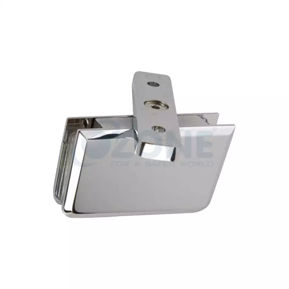 Ozone Pivot Hinge for Holding Glass, Chrome Polish