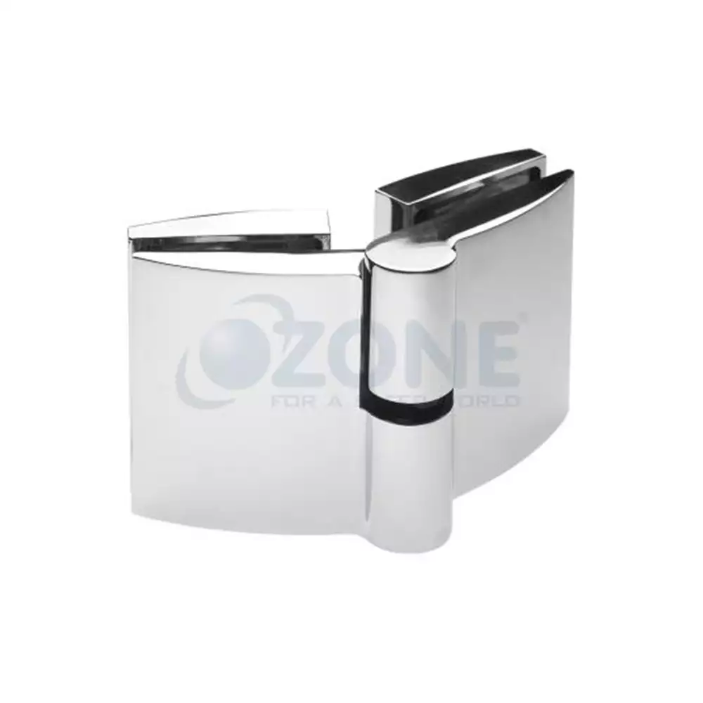 Ozone Glass To Glass Hinge, Chrome Polish