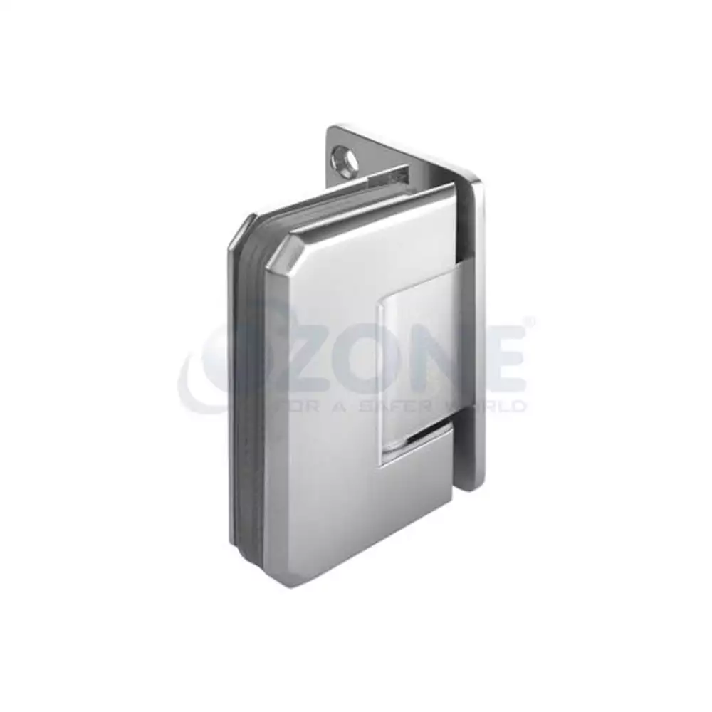 Ozone Wall to Glass Offset Hinge, Satin Finish