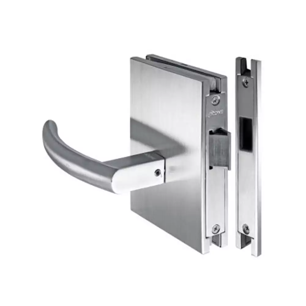 Ozone Glass Door Lock With Latch Bolt & Strike Plate - SSS