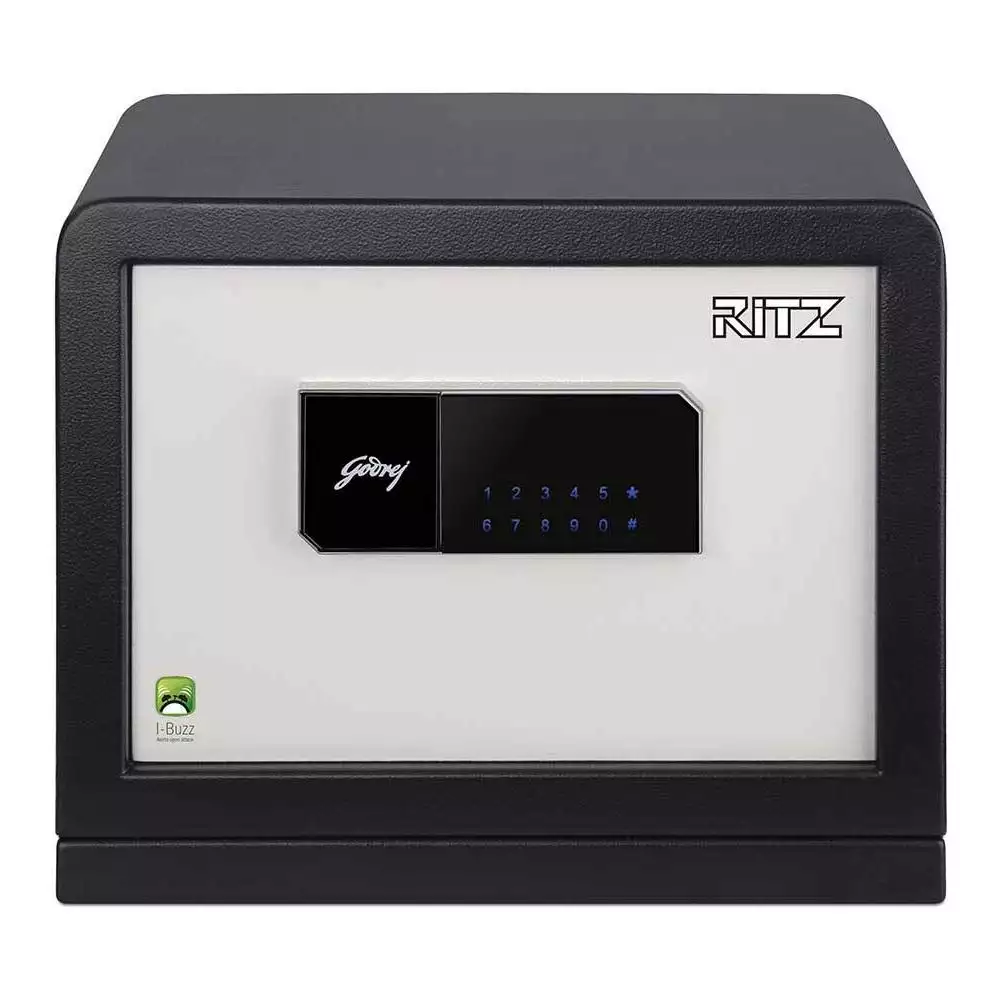 Godrej Ritz Digital Touch (30 Litre) Electronic Safe Locker With Hidden Compartment With Pin Code & Key Access - 22.5 Kg (Black & Ivory)