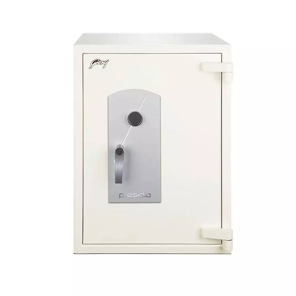 Godrej Presidio 50 (48.9 Litre) Manual Safe Locker For Home & Office With Key Lock, Ivory - 98 Kg (1 Year Warranty)