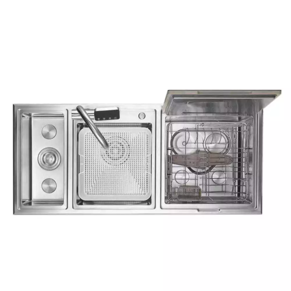 Futura Sinks Integrated Kitchen Sink Dishwasher FS 4520 DW (Brush)