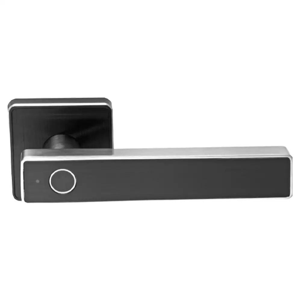 Ozone OZ-FDL-22 BL Std Internal Smart Door Lock for Home With Fingerprint, Mobile App, Wi-Fi & Mechanical Key Access, Black (1 Year Warranty)