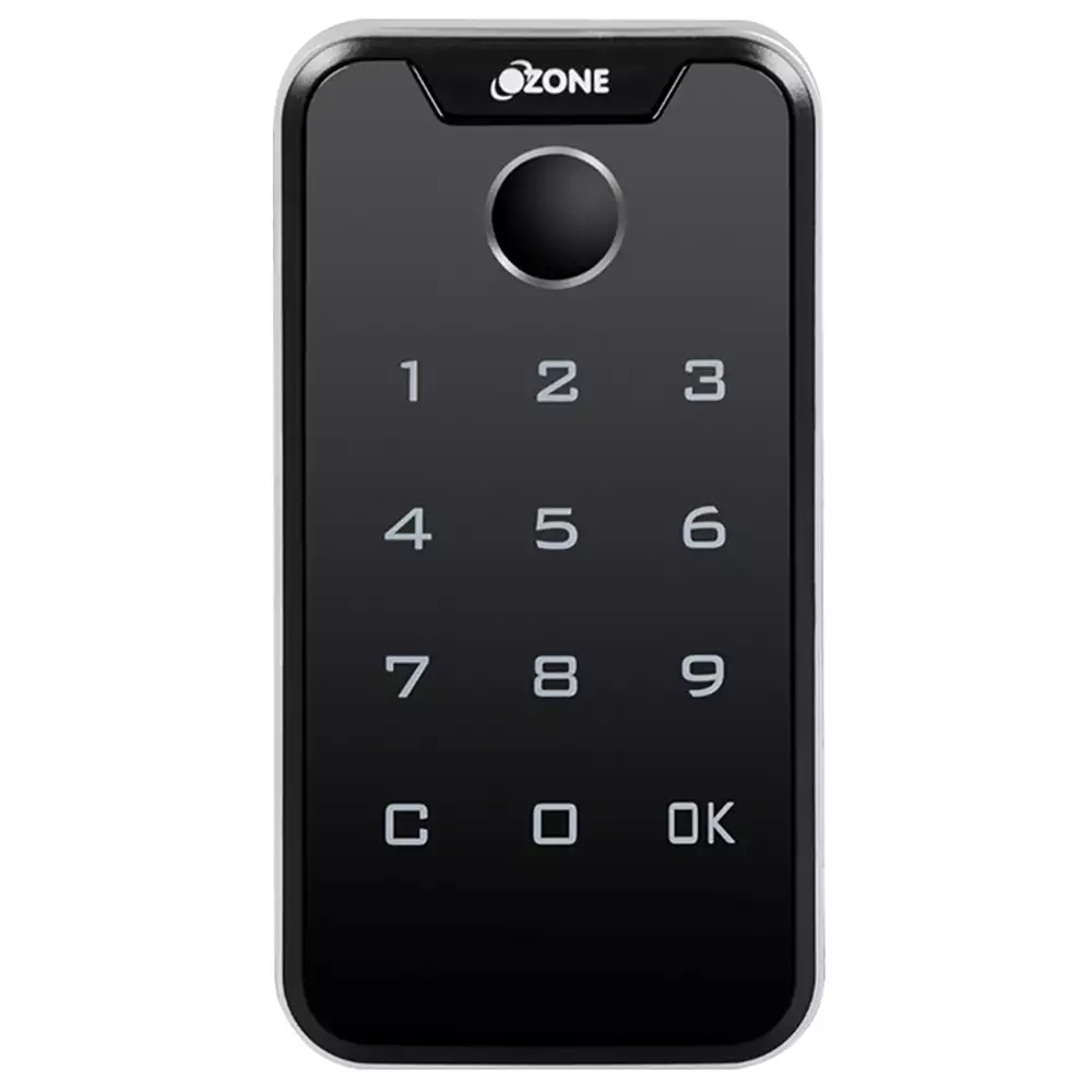 Ozone OZFL-203-PF Smart Drawer Lock For Wooden Drawer With Fingerprint and Pin Code Access, Black (1 Year Warranty)