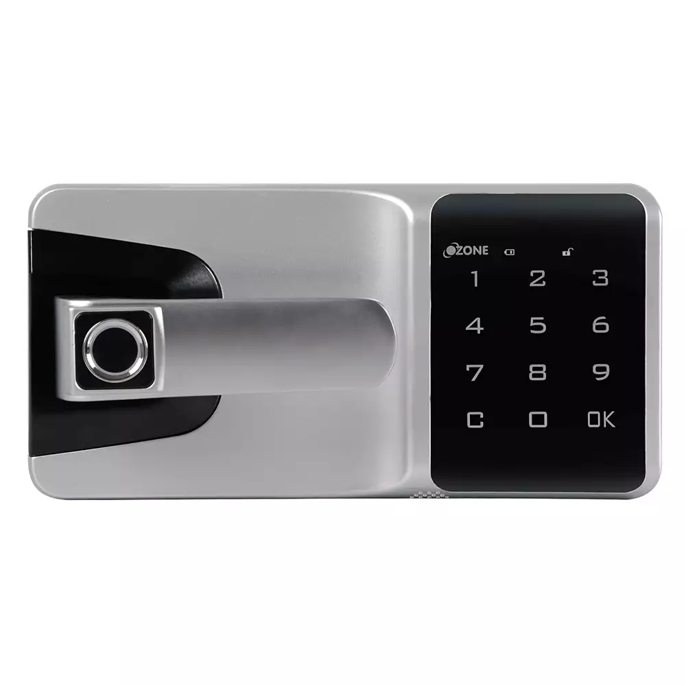 Ozone OZFL-501-PF Smart Drawer Lock For Metal & Wooden Drawer With Fingerprint and Pin Code Access, Black (1 Year Warranty)