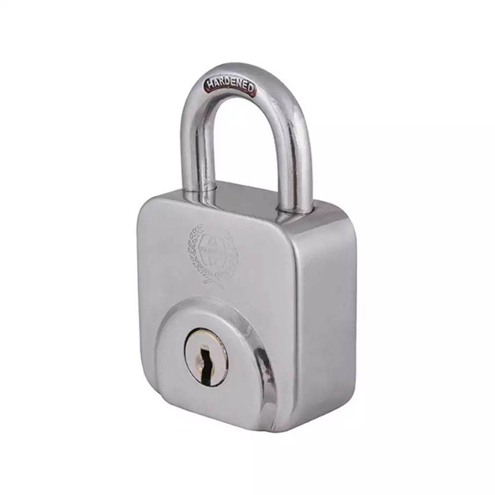 Harrison CX-1000 12 Pins Padlock With 3 Keys - 52 mm (Satin Nickle)