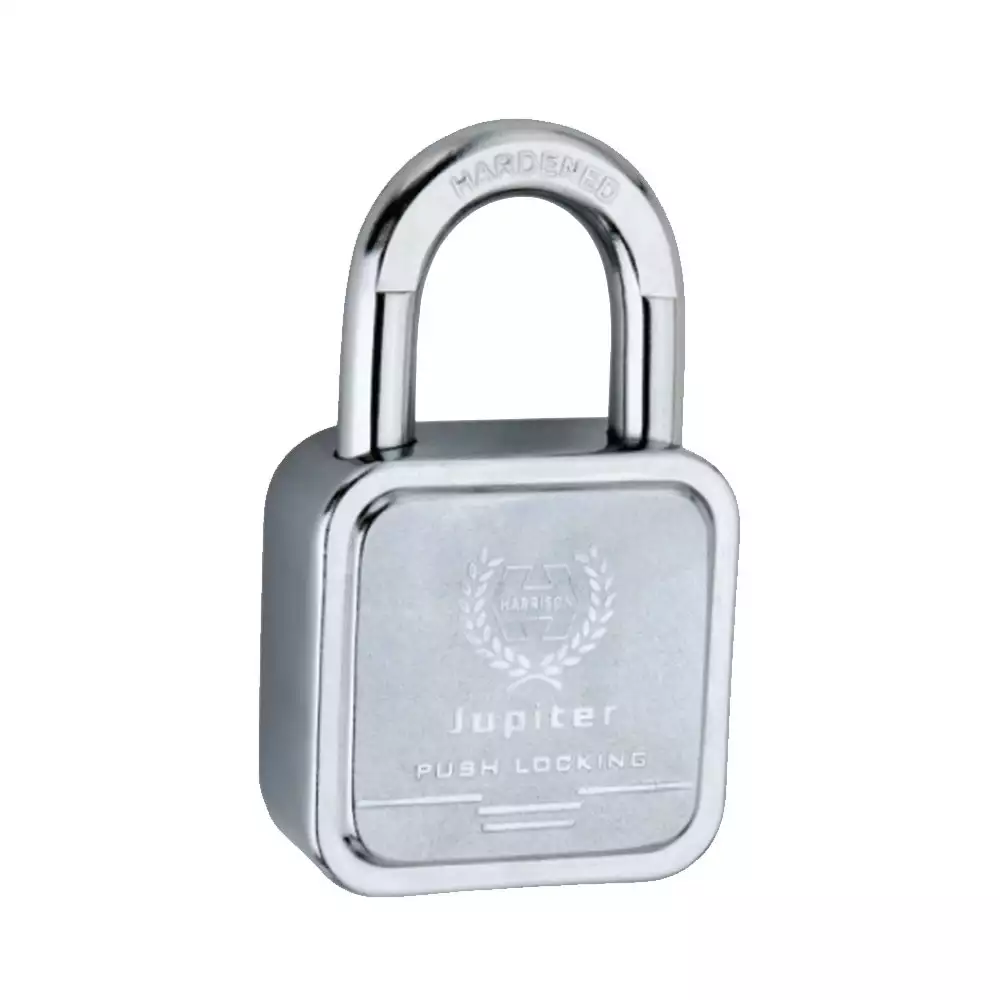 Harrison Jupiter 12 Pins Padlock With 3 Keys - 65 mm (Bright Chrome Plated)