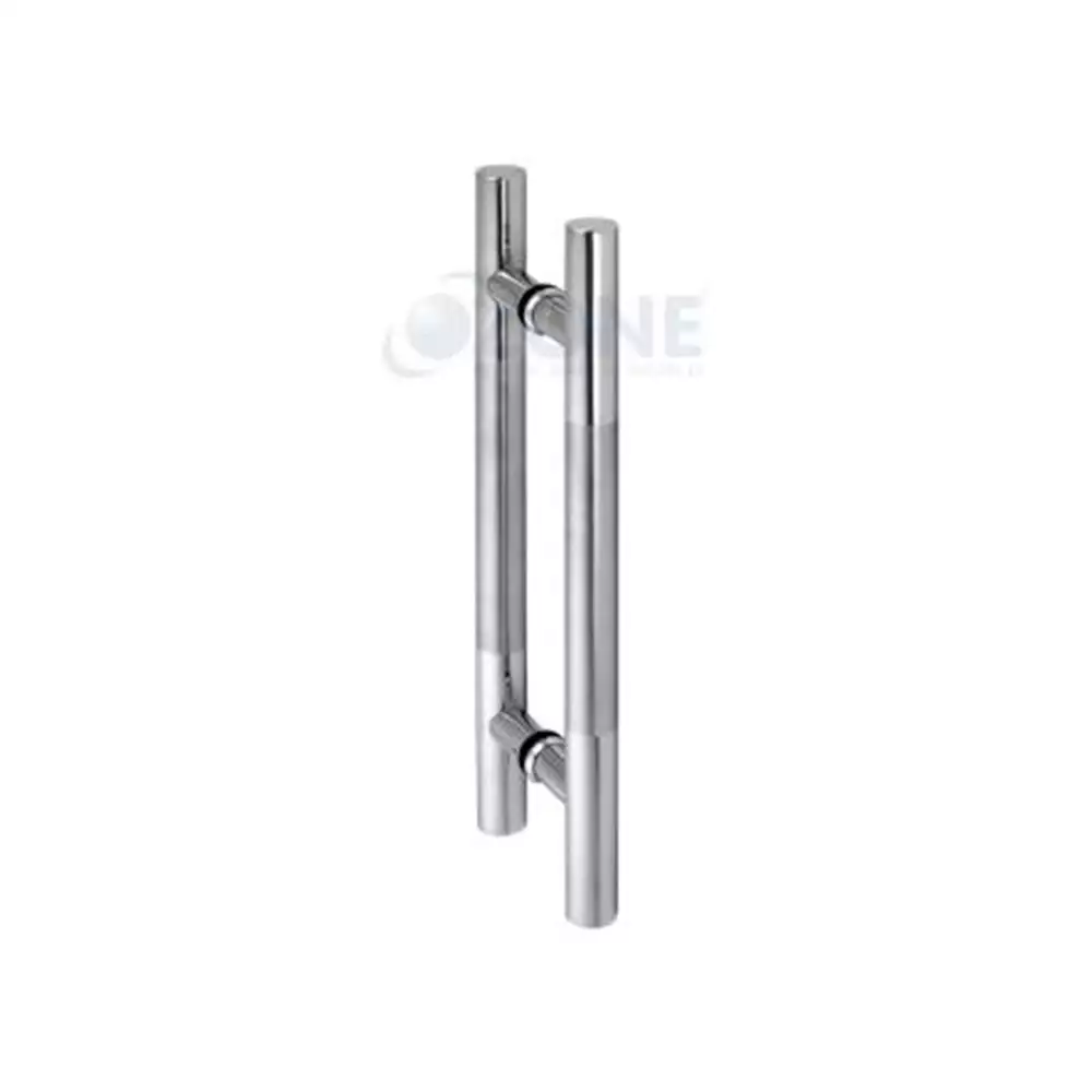 Ozone OGH-55 25x450 mm H-Type Glass Door Handle - Polished and Satin Stainless Steel Finish