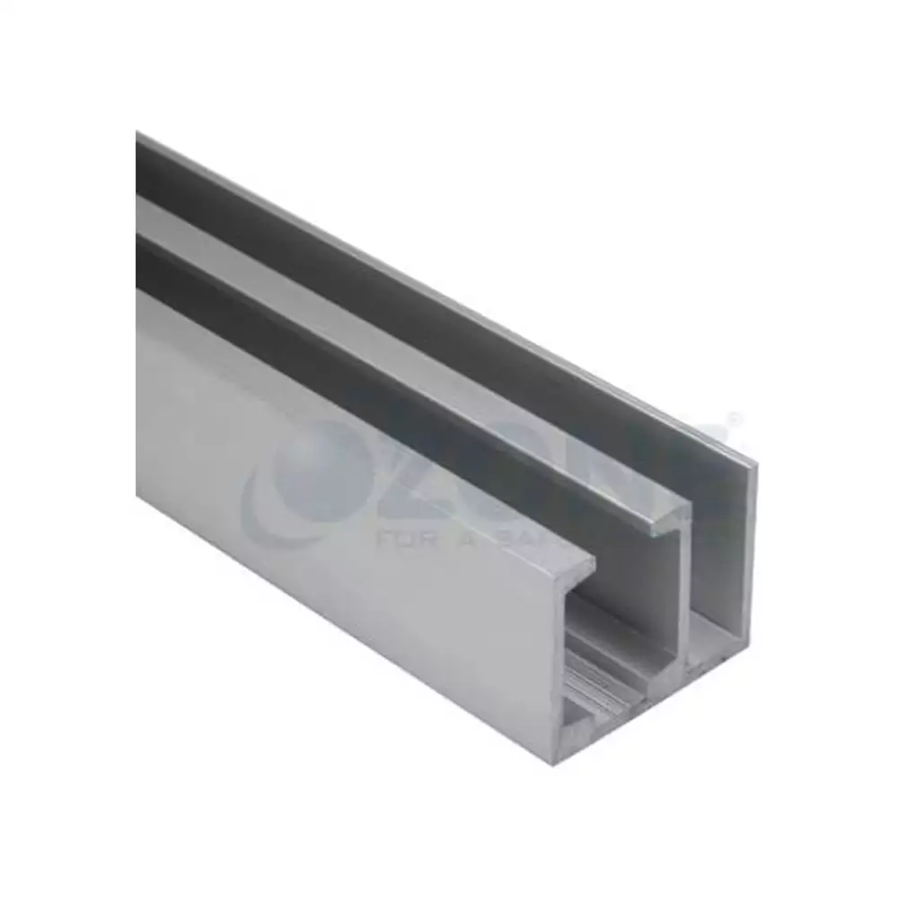 Ozone Aluminium Anodized Track For Door & Fixed Glass - 4 Meter