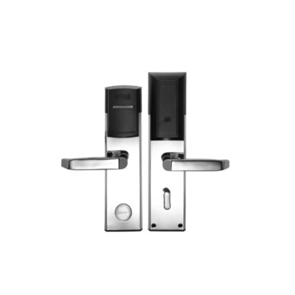 Ozone OZEL-RF-V11-444-L Std (Left) Software Based Smart Door Lock for Hotel, Black & Silver (1 Year Warranty)