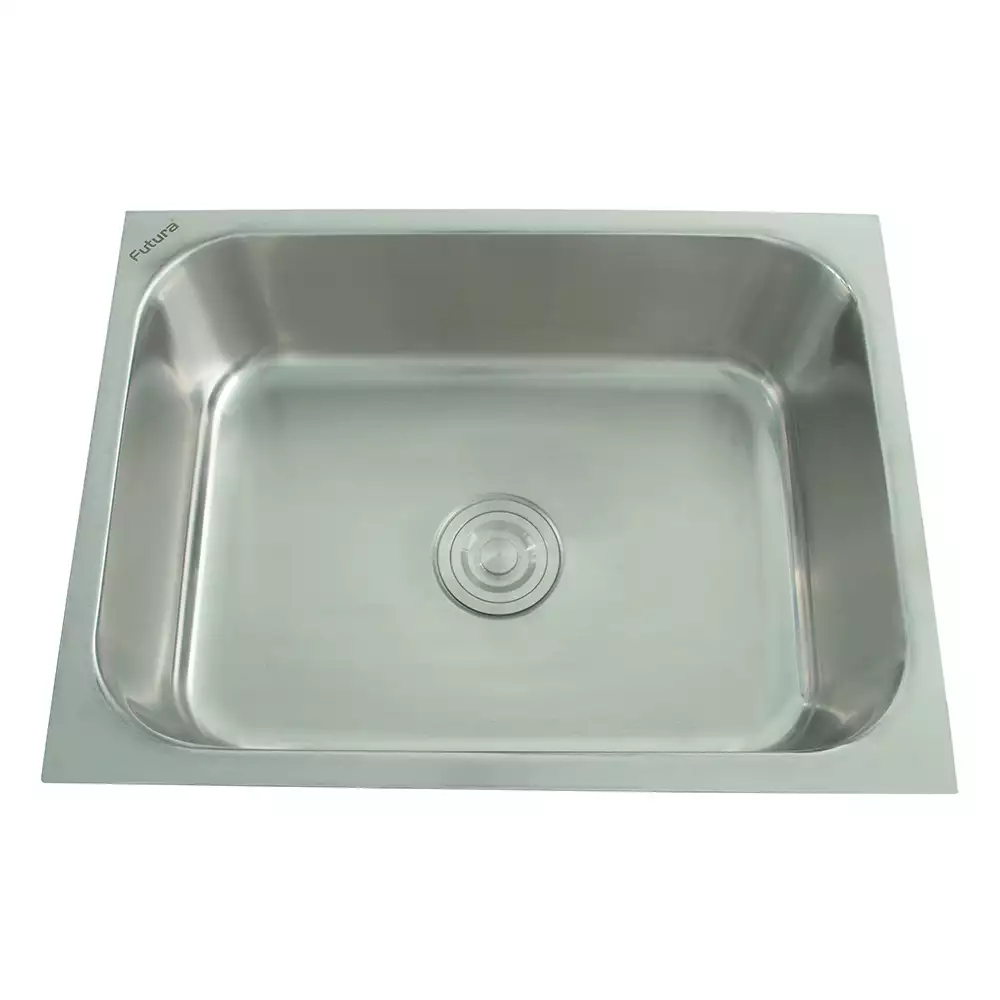 Futura Sinks Dura Single Bowl Square Series Kitchen Sink (24*18*9)