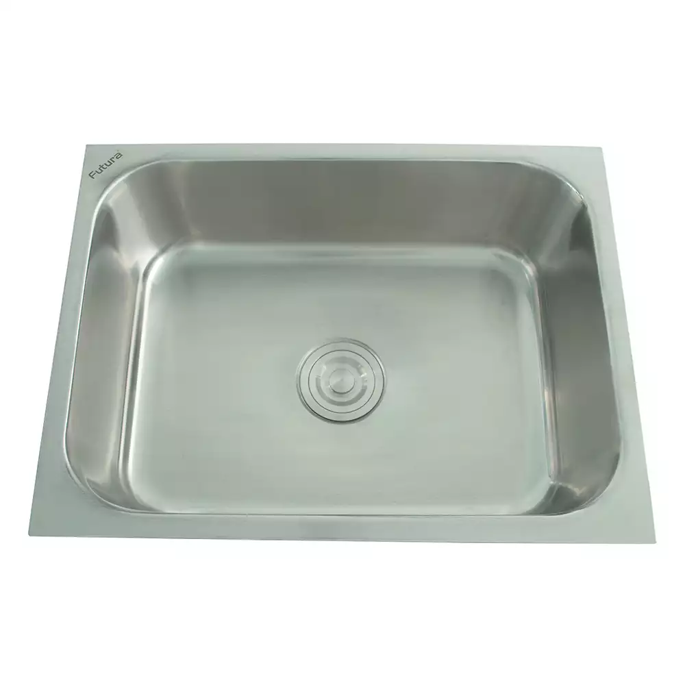 Futura Sinks Dura Single Bowl Square Series Kitchen Sink (24*18*10)