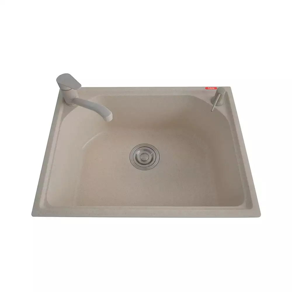 Futura Sinks Natural Quartz Designer Series Kitchen Sink FS 2318 NQ Wheat Spot