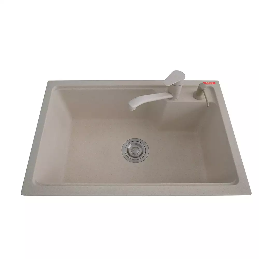 Futura Sinks Natural Quartz Designer Series Kitchen Sink FS 2718 NQ Wheat Spot