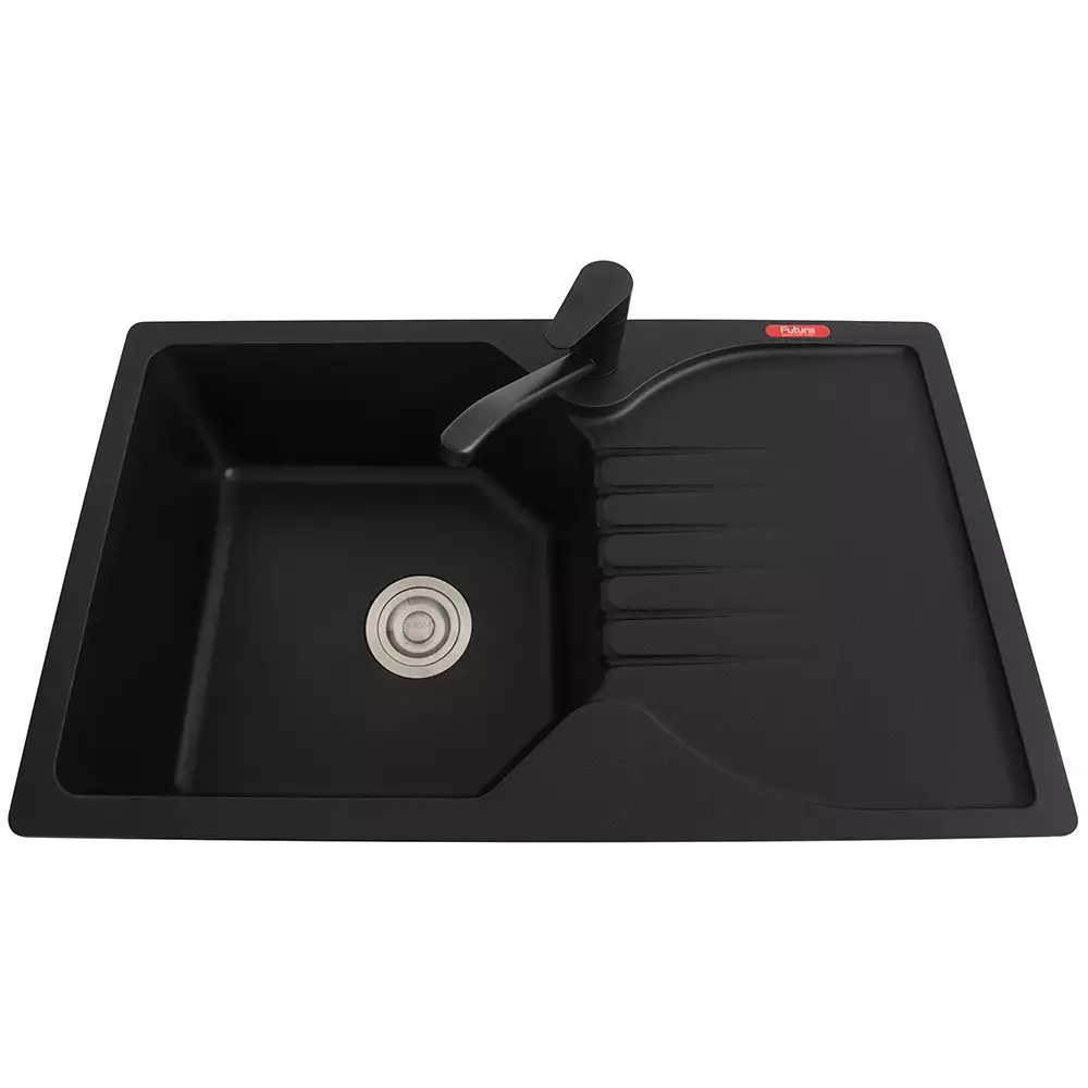 Futura Sinks Natural Quartz Designer Series Kitchen Sink FS 3219 NQ BLACK