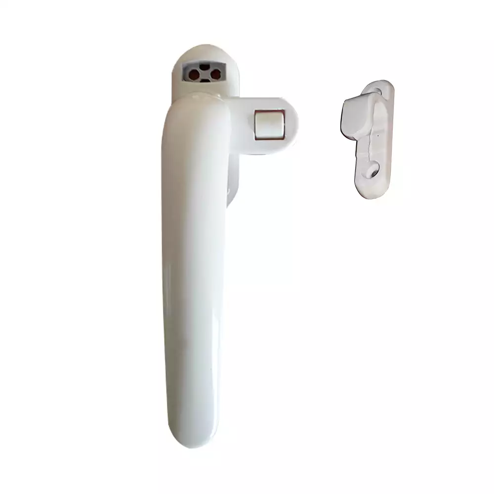 Handle for Aluminium Casement Windows - McCoy Bullet SPLH - Left (White) - McCoy 8M