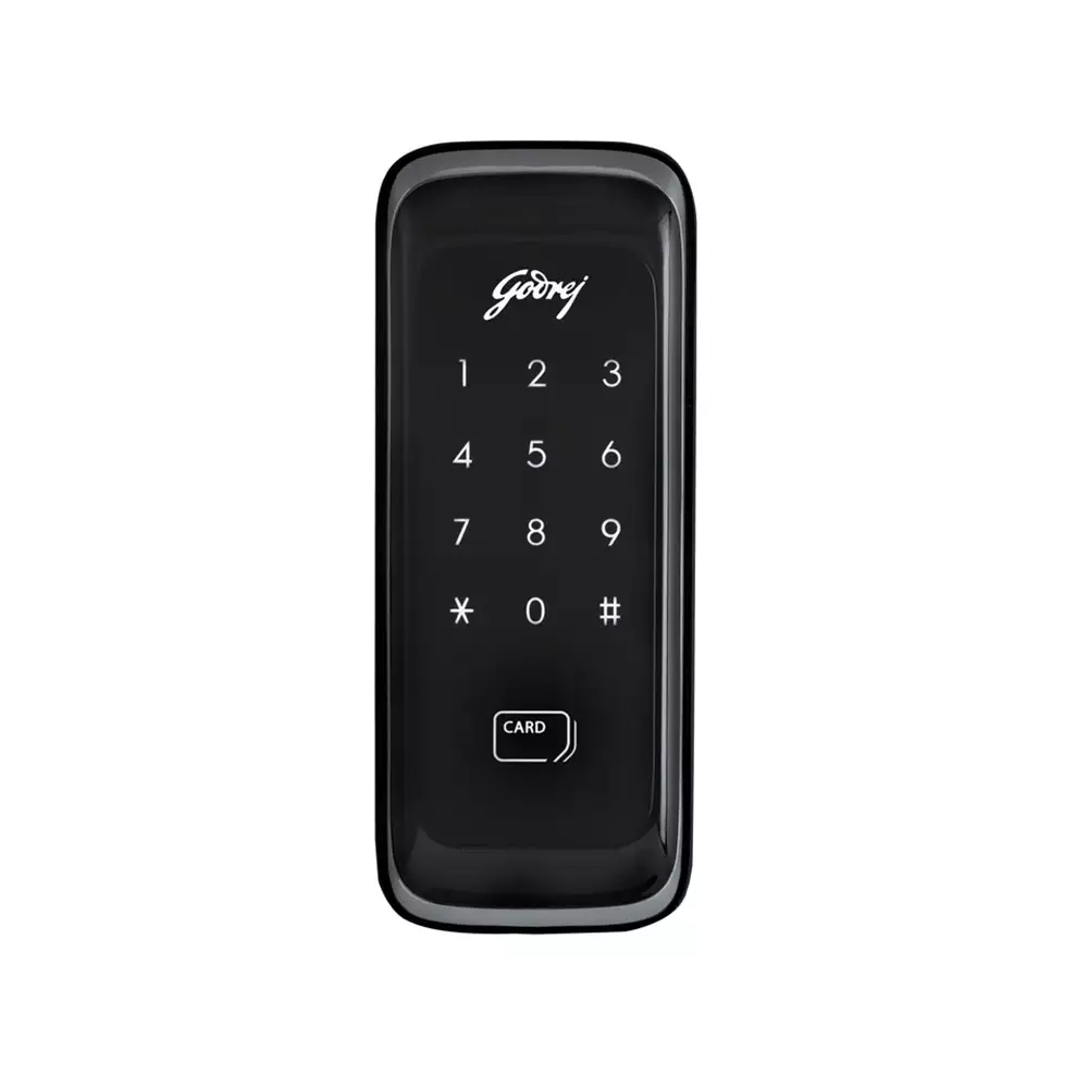 Godrej Advantis Rimtronic RF Smart Door Lock for Home with Pin & RFID Access, Black (1 Year Warranty)