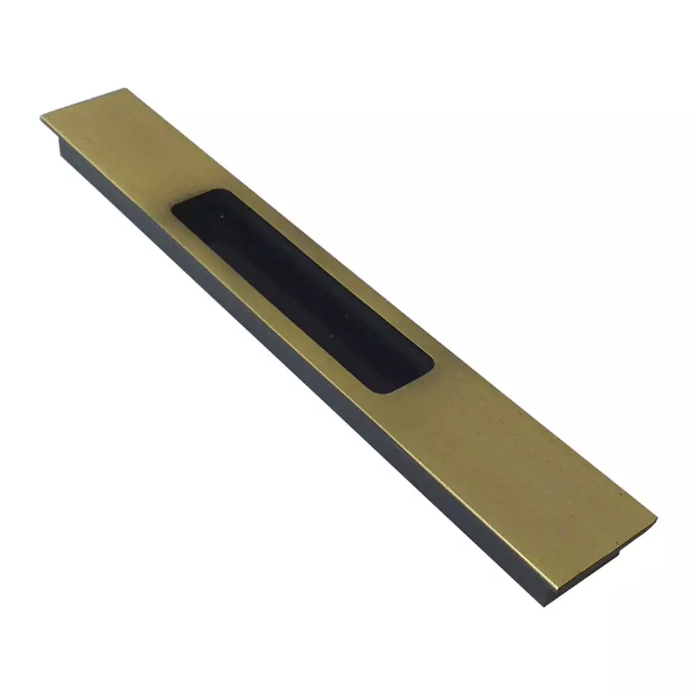 Tunes DP-10001 Concealed Sliding Wardrobe Handle (Antique Brass / Black) - 1184 mm