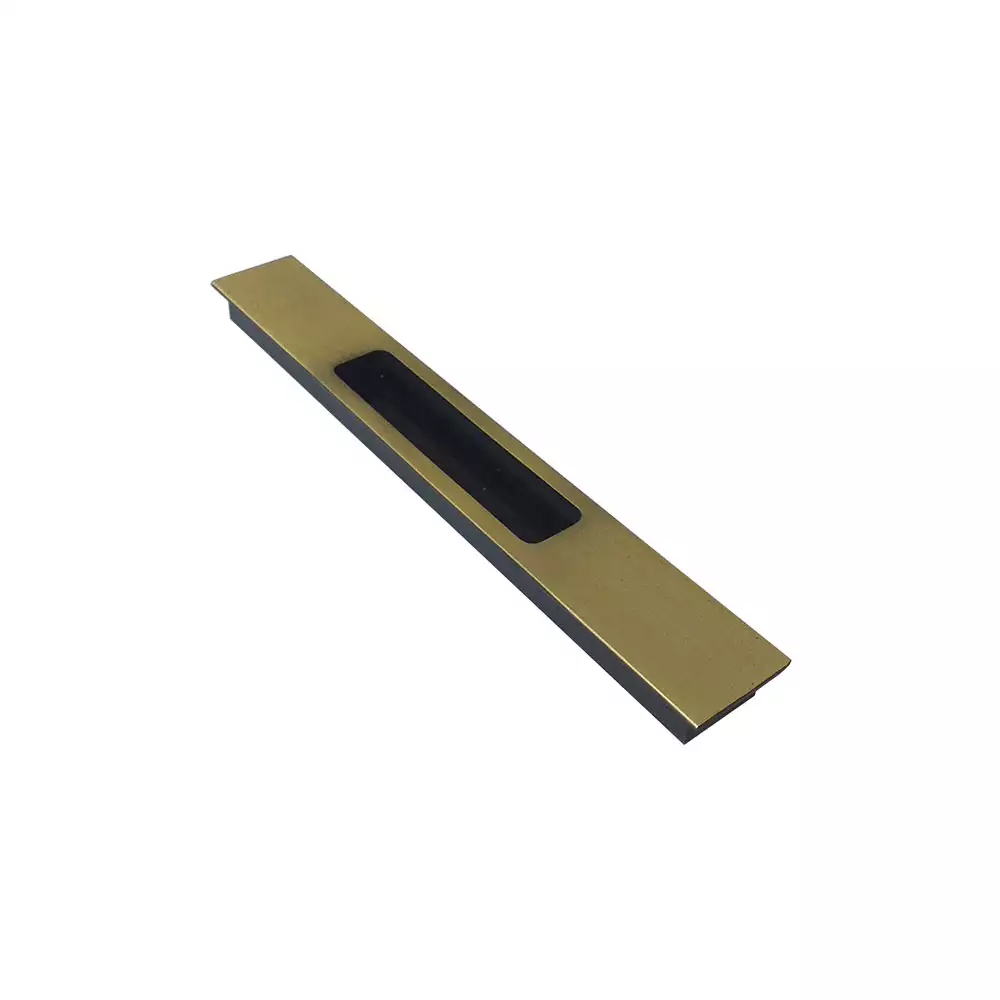 Tunes DP-10001 Concealed Sliding Handle (Antique Brass / Black) - 160 mm