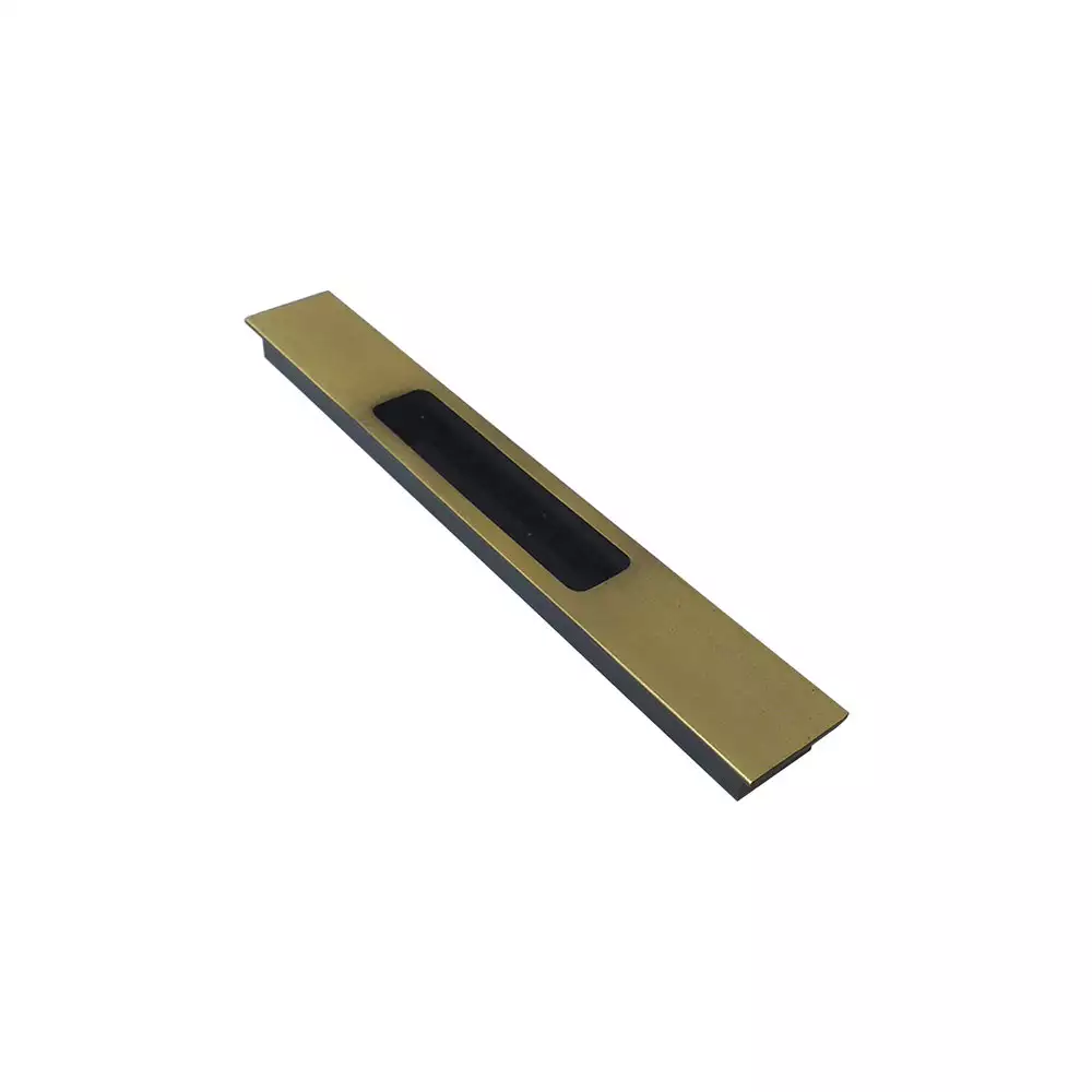 Tunes DP-10001 Concealed Sliding Handle (Antique Brass / Black) - 96 mm