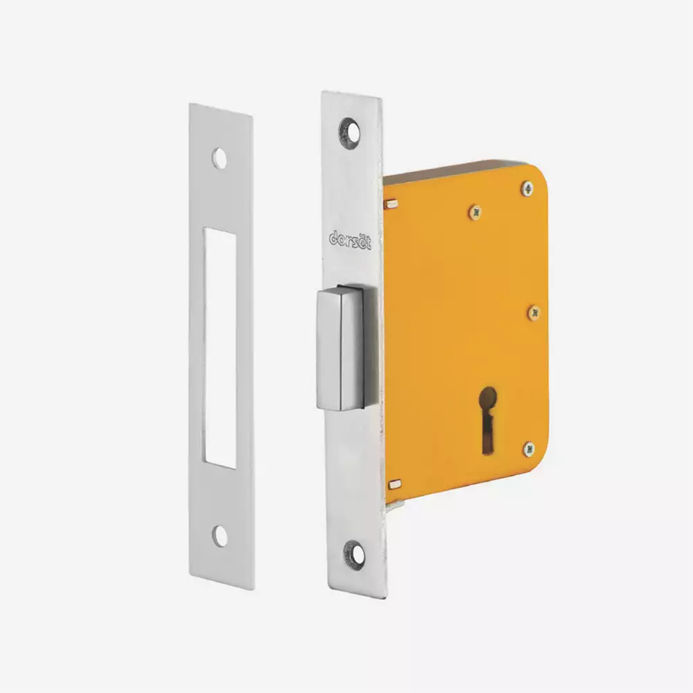 Dorset 50 mm 6 Lever Mortise Lock (ML166) - Silver Satin