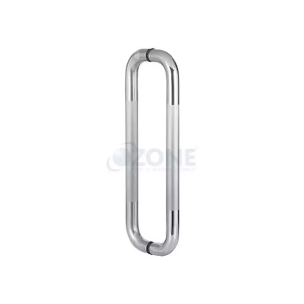 Ozone OGH-11  32x600 mm D-Type Glass Door Handle - Satin Stainless Steel Finish