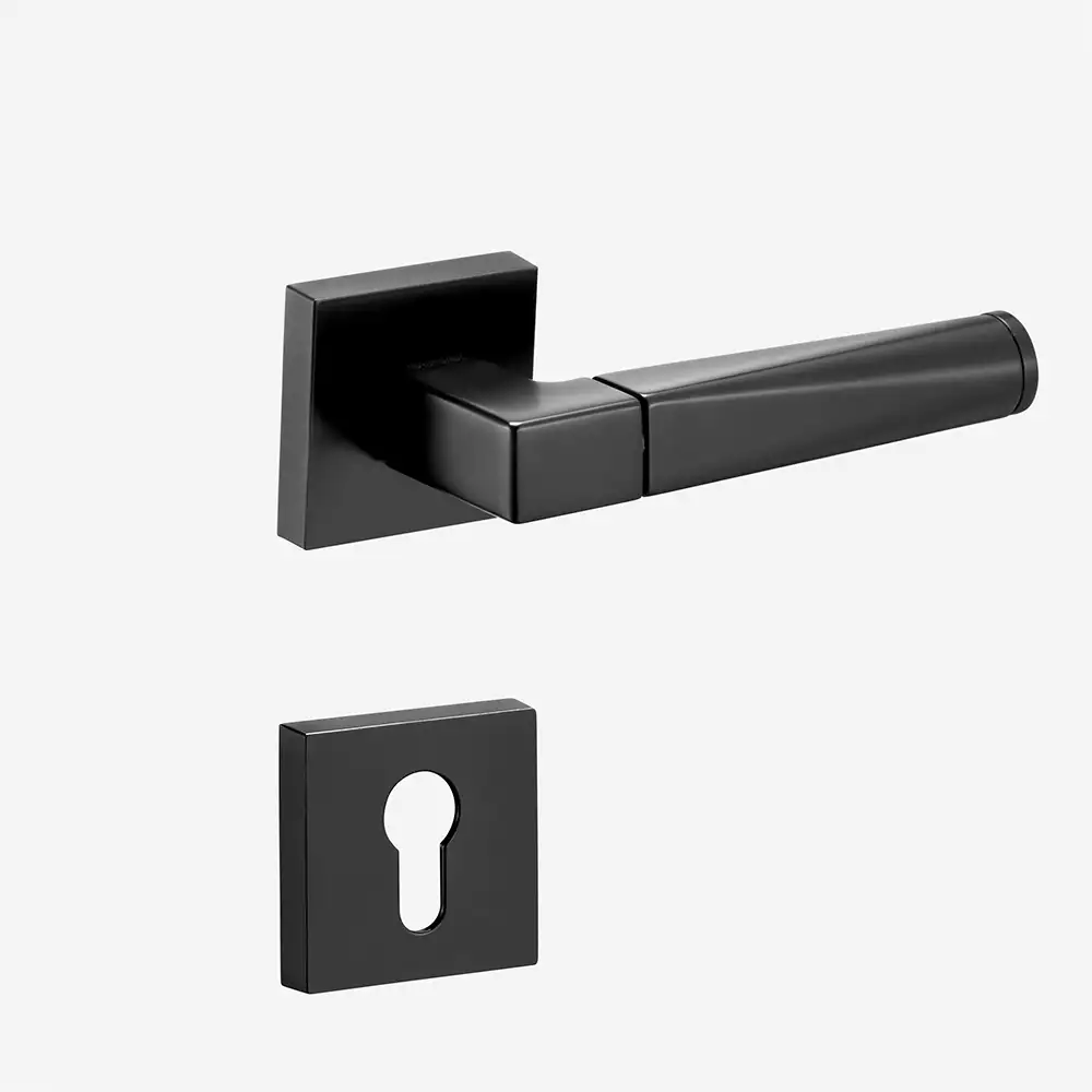 Dorset Farretto Argus Mortise On Rose Door Handle - Graphite Matt