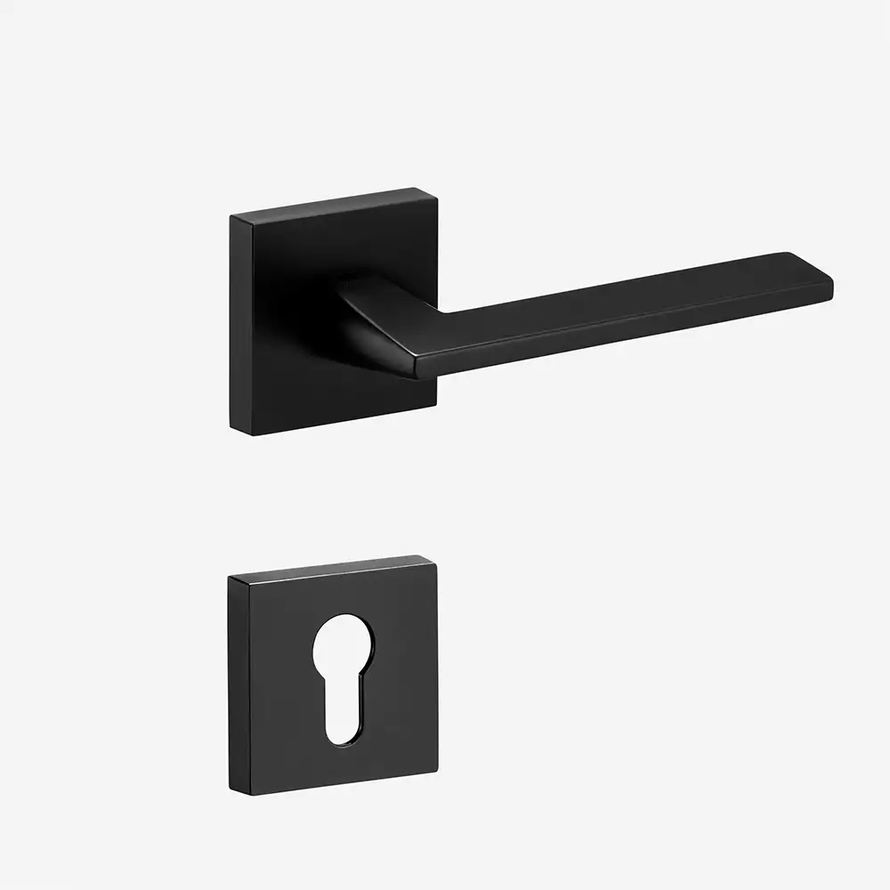 Dorset Atelier Premium Dust & Rust Resistance Rose Door Handle - 150 mm, Graphite Matt