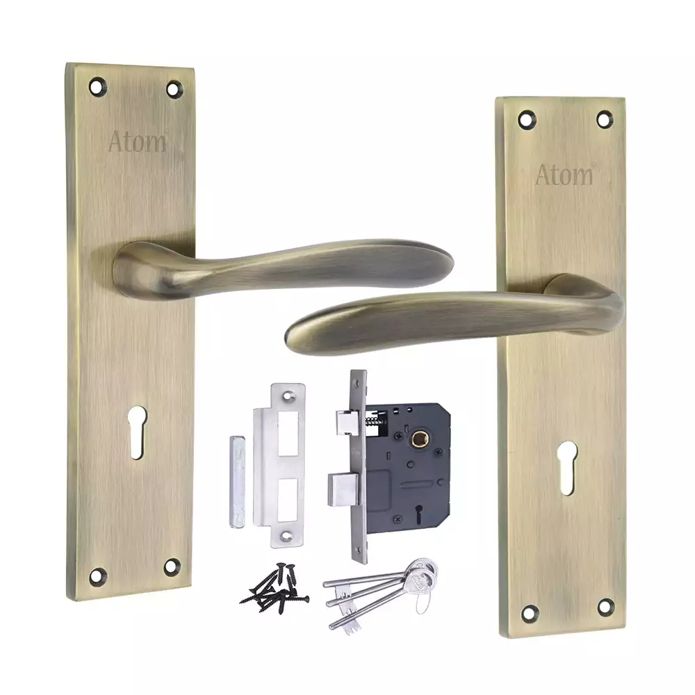 Atom Locks Lezend Double Action Mortise Door Handleset with Mortice Lock Atom Lock Al-56 K.Y B.A. 8''