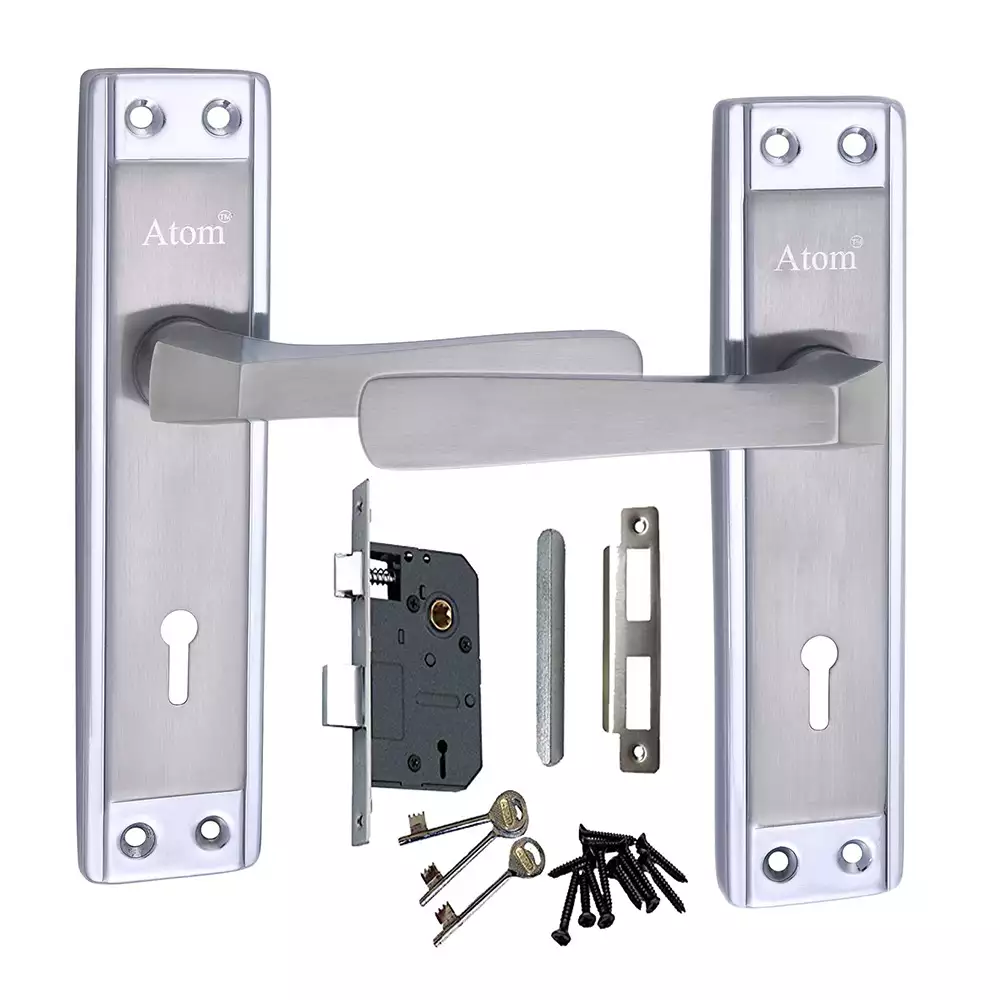 Atom Locks Lezend Double Action Mortise Door Handleset with Mortise Lock Atom 607 K.Y Cp/Matt