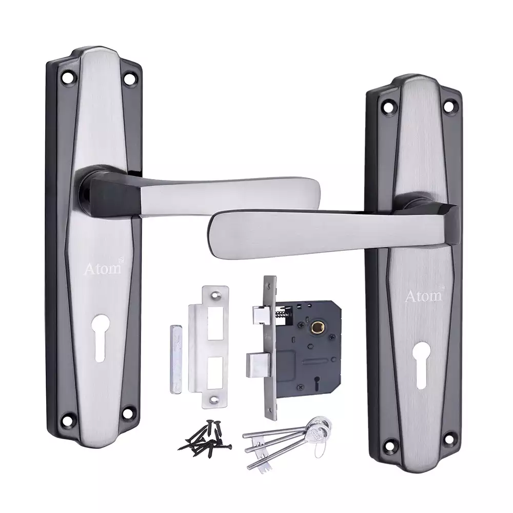 Atom Locks Lezend Double Action Mortise Door Handleset with Mortise Lock Atom 608 K.Y B/S