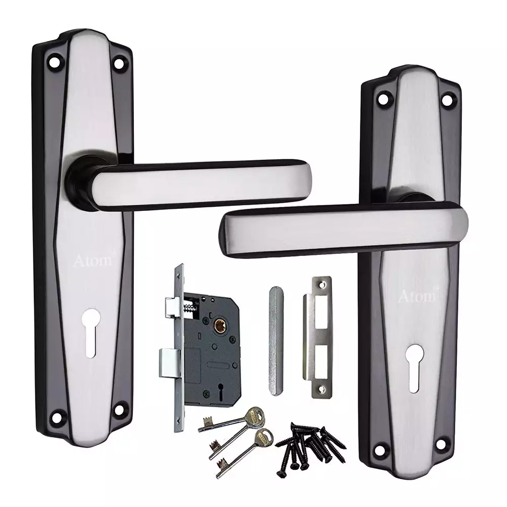 Atom Locks Lezend Double Action Mortise Door Handleset with Mortise Lock Atom 609 K.Y B/S