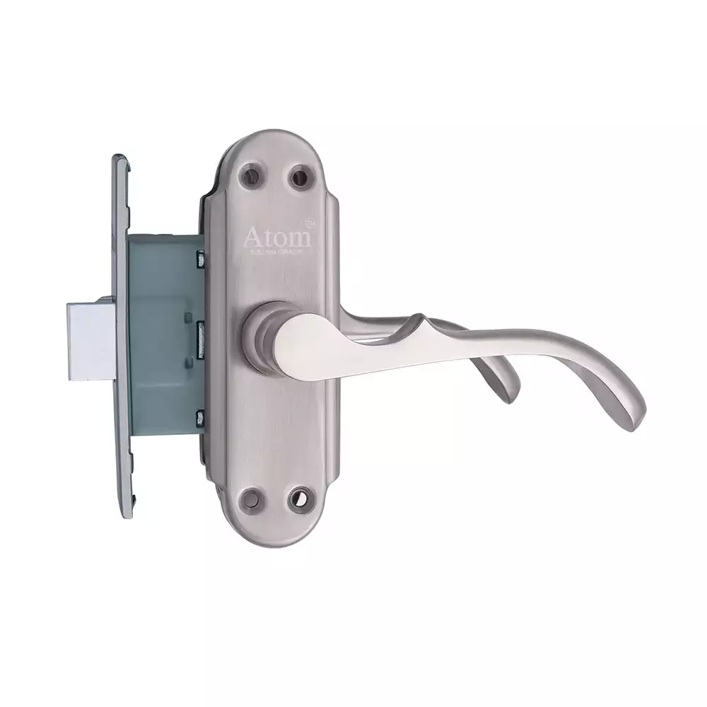 Atom Locks Mortise Door Handleset with Mortise Lock Venus B/L S.S. with Iron Latch