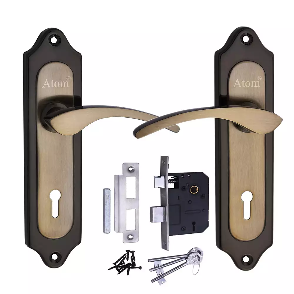 Atom Locks Lezend Double Action Mortise Door Handleset with Mortise Lock Atom 509 K.Y