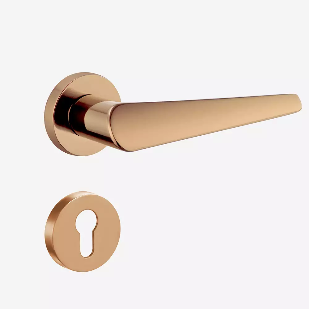 Dorset Celisa Premium Dust & Rust Resistance Rose Door Handle - 150 mm, Hamilton Gold