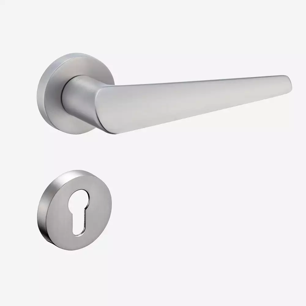 Dorset Celisa Premium Dust & Rust Resistance Rose Door Handle - 150 mm, Silver Nickel