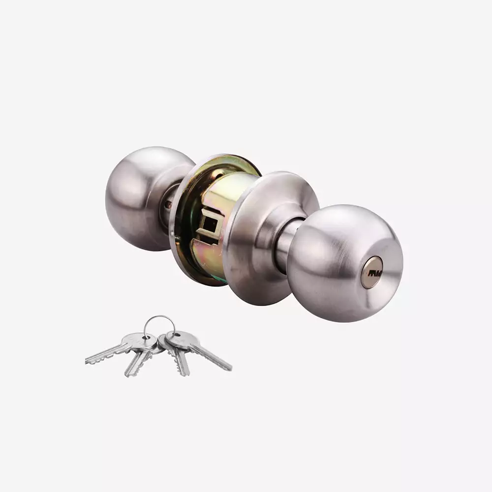 Dorset Cylindrical Lock (Entrance ) - Silver Satin