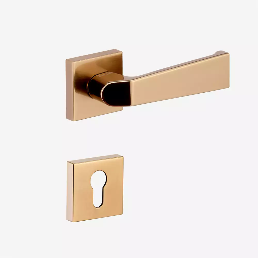 Dorset Farretto Krysta Mortise On Rose Door Handle - Fume