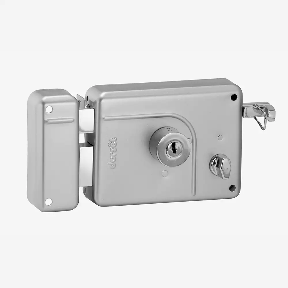 Dorset Smart Night Latch (SM100) Latch & Deadbolt Both Side Key (Nickel Silver) - [ (L) 142 x (W) 92 x (H) 82 ] mm