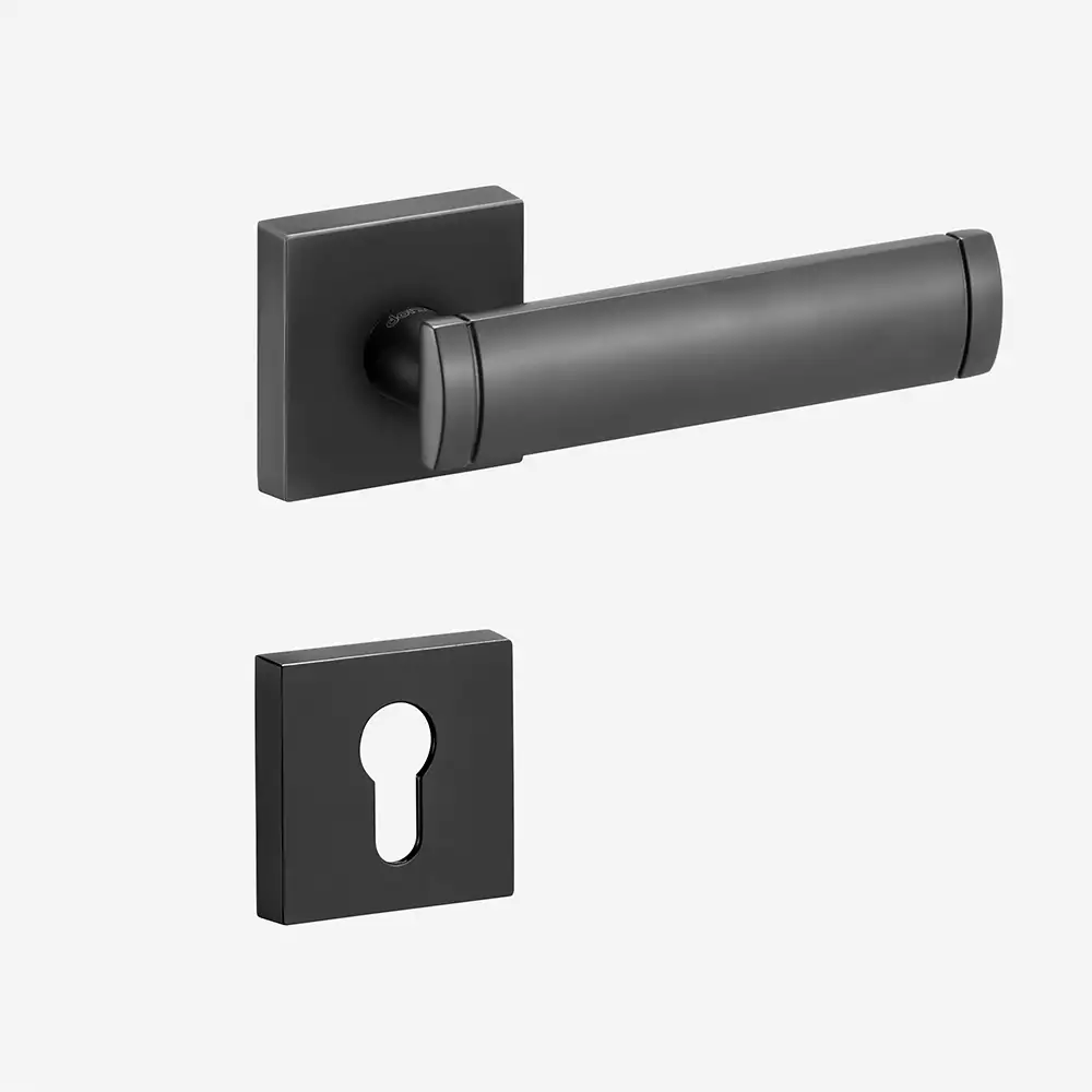 Dorset Farretto Volex Mortise on Rose Door Handle - Graphite Matt