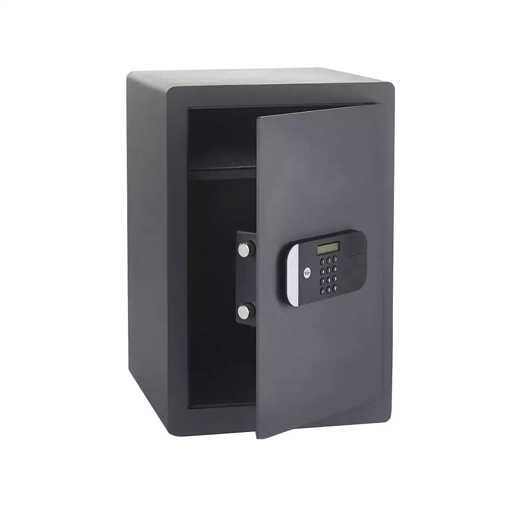 Yale YSEM/520/EG1 (49.8 Litre) Electronic Safe Locker For Home & Office With Pin Code & Key Access, Black - 28 Kg (1 Year Warranty)