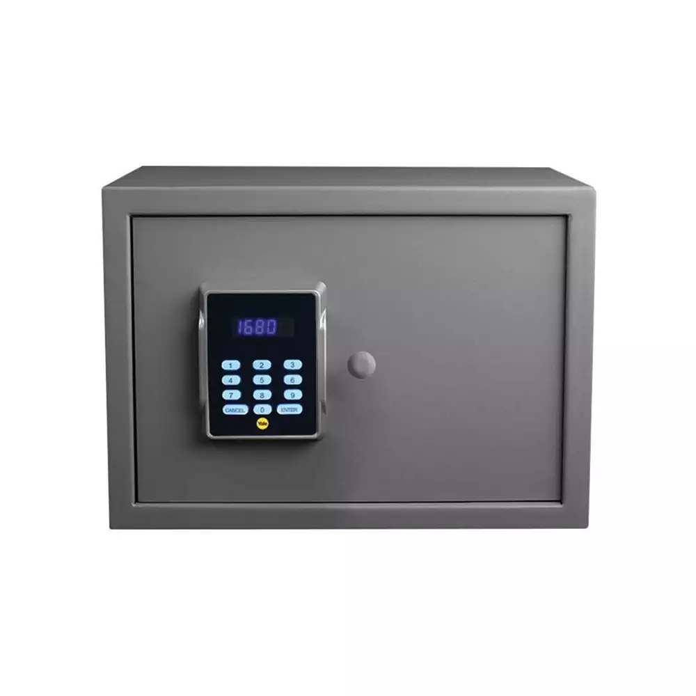 Yale YSPC-250 Cosmos Series Digital (16.7 Litre) Electronic Safe Locker For Home & Office With Pin Code & Key Access, Grey - 9.3 Kg (1 Year Warranty)