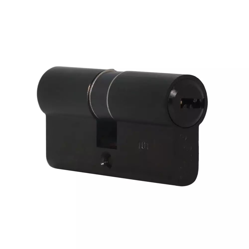 Yale Euro Profile Cylinder 70 mm, Bothside Key With Dimple Key, PVD Black Matt