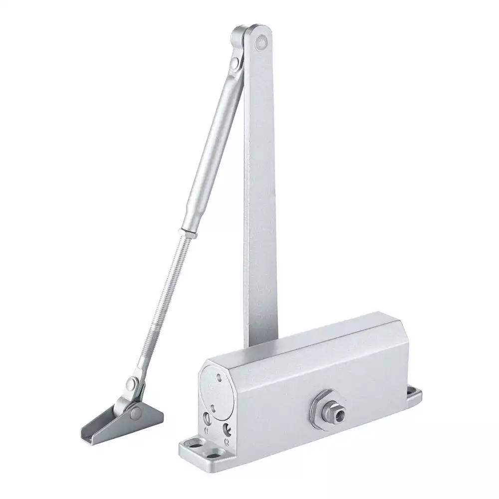 Yale DCR-504R Premium Surface Mounted Door Closer, EN Size 2-4, Silver