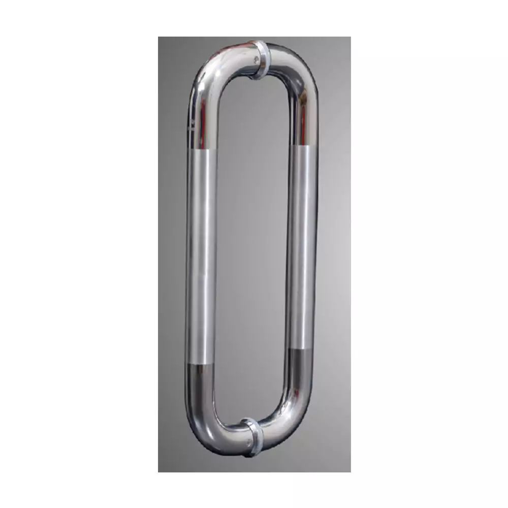 Eutorria D Type Glass Door Handle, 25x325mm PSS/SSS & C2C- 300mm, Tube thickness 1.2mm.                                 