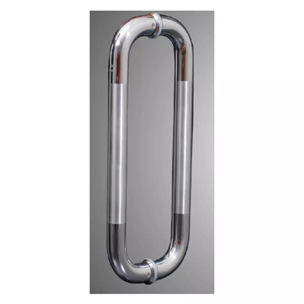 Eutorria D Type Glass Door Handle, 25x450mm PSS/SSS & C2C- 425mm, Tube thickness 1.2mm.                                  