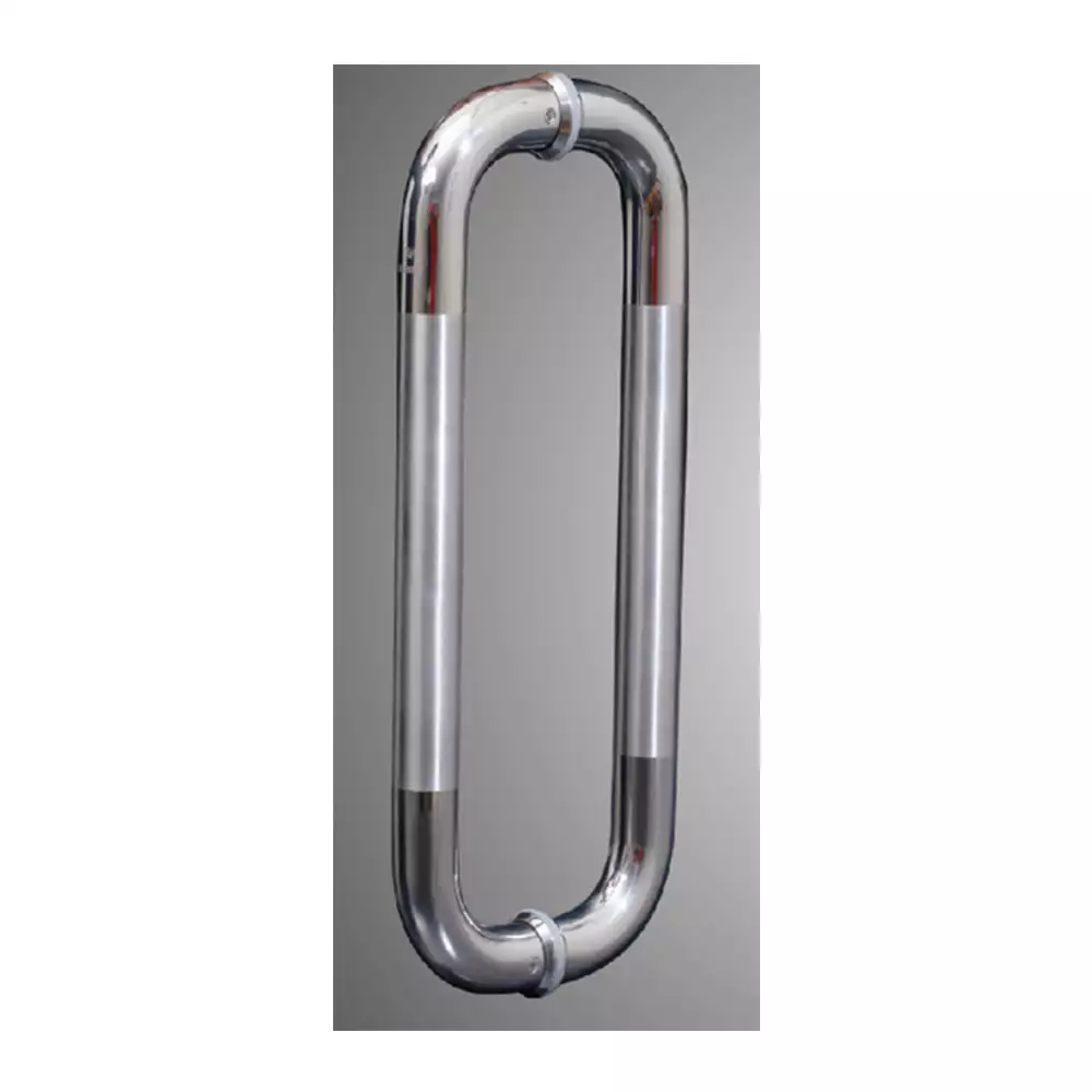 Eutorria D Type Glass Door Handle, 32x600mm PSS/SSS & C2C- 568mm, Tube thickness 1.2mm                        